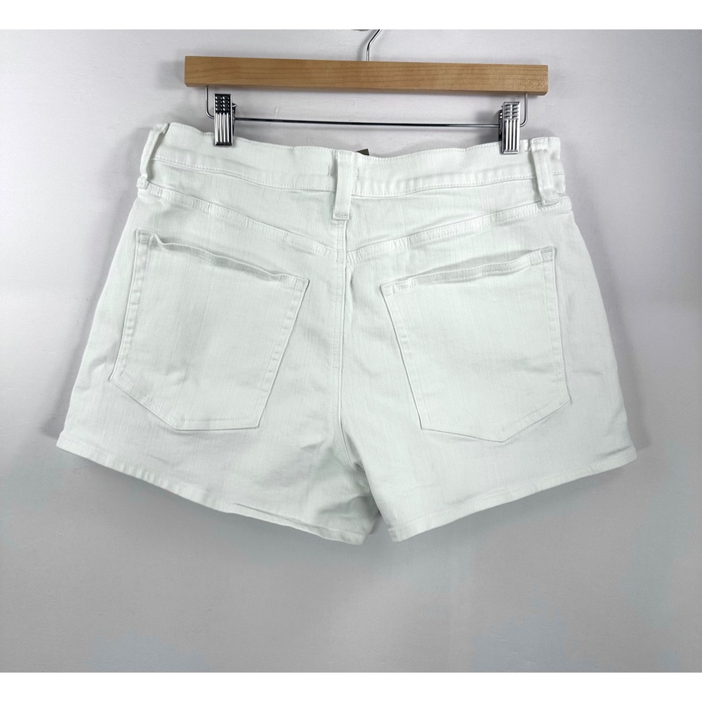 J.Crew High rise white denim shorts relaxed classic preppy stretch sz 30 - Picture 3 of 6